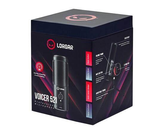 Микрофон Lorgar Voicer 521 (LRG-CMT521), изображение 12 Микрофон Lorgar Voicer 521 (LRG-CMT521), изображение 12