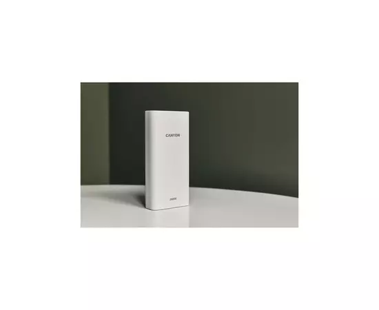 Батарея универсальная Canyon 20000mAh, Input 5V/2A, Output 5V/2.1A(Max), White (CNE-CPB2001W), изображение 4 Батарея универсальная Canyon 20000mAh, Input 5V/2A, Output 5V/2.1A(Max), White (CNE-CPB2001W), изображение 4