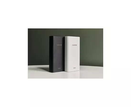 Батарея универсальная Canyon 20000mAh, Input 5V/2A, Output 5V/2.1A(Max), White (CNE-CPB2001W), изображение 8 Батарея универсальная Canyon 20000mAh, Input 5V/2A, Output 5V/2.1A(Max), White (CNE-CPB2001W), изображение 8