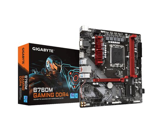 Материнская плата GIGABYTE B760M GAMING DDR4, изображение 2 Материнская плата GIGABYTE B760M GAMING DDR4, изображение 2