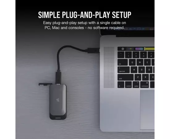 Накопитель SSD USB 3.2 2TB Corsair (CSSD-EX100U2TB), изображение 7 Накопитель SSD USB 3.2 2TB Corsair (CSSD-EX100U2TB), изображение 7