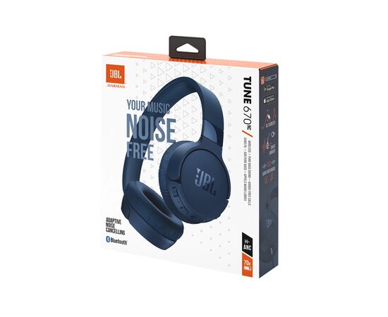 Наушники JBL Tune 670NC Blue (JBLT670NCBLU), изображение 4 Наушники JBL Tune 670NC Blue (JBLT670NCBLU), изображение 4