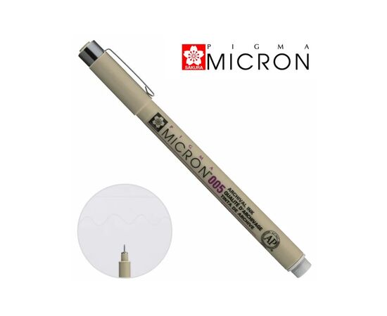 Лайнер Sakura Pigma Micron (0.05) 0,2мм светлый Серый (084511332881), изображение 4 Лайнер Sakura Pigma Micron (0.05) 0,2мм светлый Серый (084511332881), изображение 4
