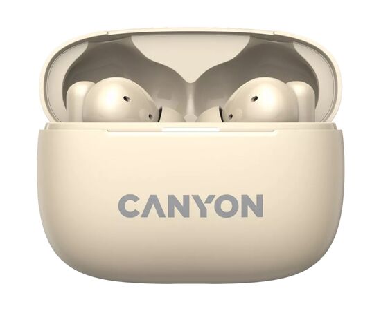 Наушники Canyon TWS-10 OnGo ANC ENC Beige (CNS-TWS10BG), изображение 2 Наушники Canyon TWS-10 OnGo ANC ENC Beige (CNS-TWS10BG), изображение 2