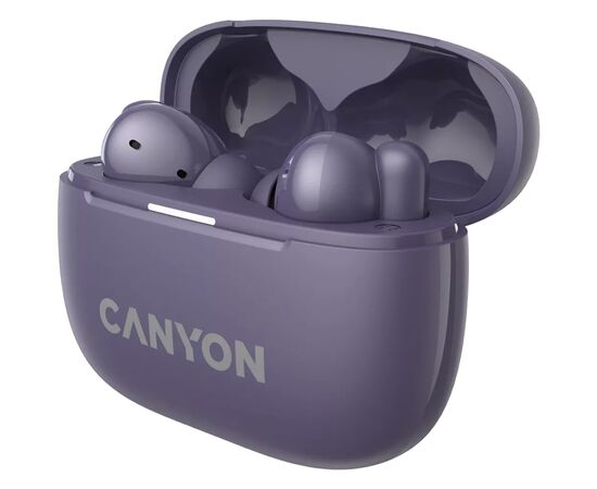 Наушники Canyon TWS-10 OnGo ANC ENC Purple (CNS-TWS10PL), изображение 3 Наушники Canyon TWS-10 OnGo ANC ENC Purple (CNS-TWS10PL), изображение 3