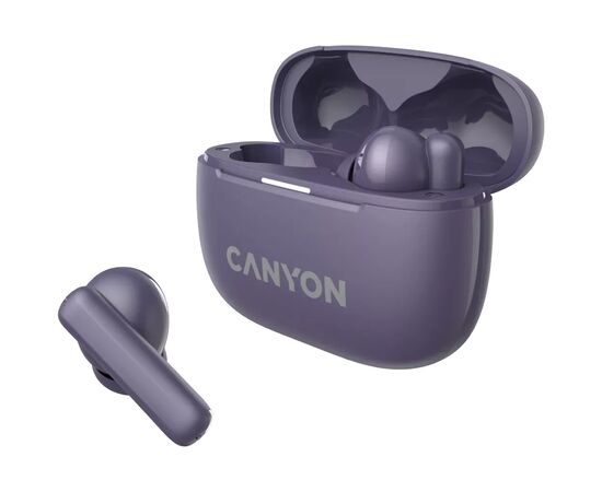 Наушники Canyon TWS-10 OnGo ANC ENC Purple (CNS-TWS10PL), изображение 4 Наушники Canyon TWS-10 OnGo ANC ENC Purple (CNS-TWS10PL), изображение 4