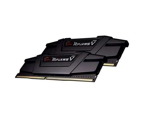 Модуль памяти для компьютера DDR4 8GB (2x4GB) 3200 MHz RIPJAWS V Black G.Skill (F4-3200C16D-8GVKB), изображение 2 Модуль памяти для компьютера DDR4 8GB (2x4GB) 3200 MHz RIPJAWS V Black G.Skill (F4-3200C16D-8GVKB), изображение 2