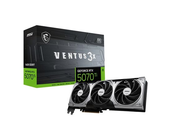 Видеокарта MSI GeForce RTX5070 Ti 16GB VENTUS 3X OC (RTX 5070 Ti 16G VENTUS 3X OC), изображение 5 Видеокарта MSI GeForce RTX5070 Ti 16GB VENTUS 3X OC (RTX 5070 Ti 16G VENTUS 3X OC), изображение 5