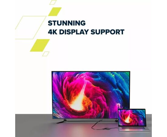Концентратор Canyon hub DS-4 3in1 USB-C Grey (CNS-TDS4), изображение 6 Концентратор Canyon hub DS-4 3in1 USB-C Grey (CNS-TDS4), изображение 6