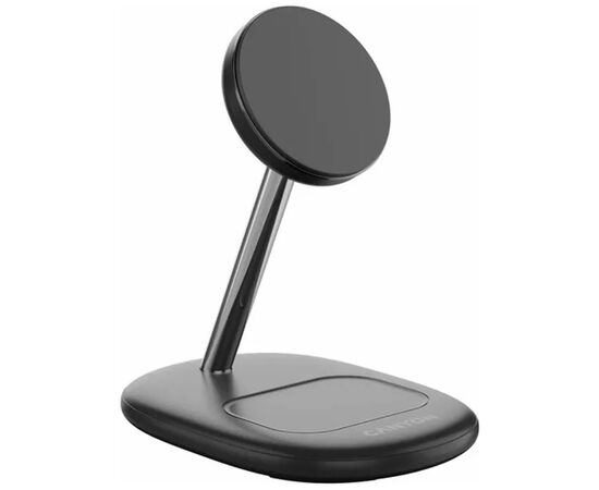 Зарядное устройство Canyon wireless charger WCS-205 15W Qi2 2in1 w/o adapter Black (CNS-WCS205BW/A), изображение 3 Зарядное устройство Canyon wireless charger WCS-205 15W Qi2 2in1 w/o adapter Black (CNS-WCS205BW/A), изображение 3