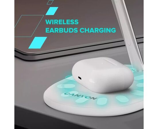 Зарядное устройство Canyon wireless charger WCS-205 15W Qi2 2in1 w/o adapter Black (CNS-WCS205BW/A), изображение 9 Зарядное устройство Canyon wireless charger WCS-205 15W Qi2 2in1 w/o adapter Black (CNS-WCS205BW/A), изображение 9