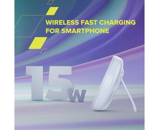 Зарядное устройство Canyon wireless charger WS-105 15W Qi2 White (CNS-WCS105W), изображение 10 Зарядное устройство Canyon wireless charger WS-105 15W Qi2 White (CNS-WCS105W), изображение 10