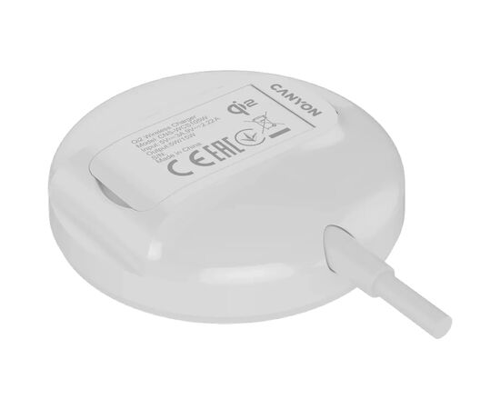 Зарядное устройство Canyon wireless charger WS-105 15W Qi2 White (CNS-WCS105W), изображение 5 Зарядное устройство Canyon wireless charger WS-105 15W Qi2 White (CNS-WCS105W), изображение 5