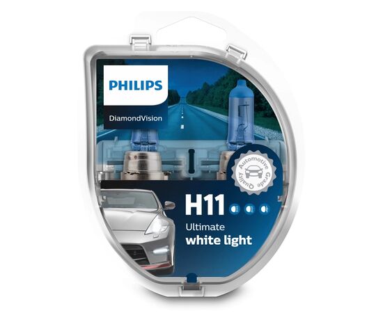 Автолампа Philips H1 Diamond Vision, 5000K, 2шт (12258DVS2), изображение 5 Автолампа Philips H1 Diamond Vision, 5000K, 2шт (12258DVS2), изображение 5