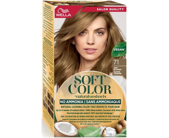 Фарба для волосся Wella Soft Color Безаміачна 71 - Попелястий блонд (3614228865760)