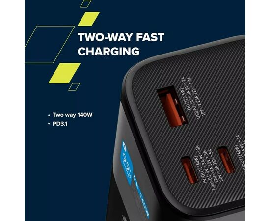 Батарея универсальная Canyon PB-2010 27000mAh PD/3.1/140Wh, in/out2xUSB-C PD/140W, outUSB-A/22.5W (CNE-CPB2010DG), изображение 12 Батарея универсальная Canyon PB-2010 27000mAh PD/3.1/140Wh, in/out2xUSB-C PD/140W, outUSB-A/22.5W (CNE-CPB2010DG), изображение 12