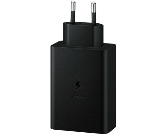 Зарядное устройство Samsung 2xUSB-С 65W PD PPS/USB-A Black (EP-T6530NBEGEU), изображение 2 Зарядное устройство Samsung 2xUSB-С 65W PD PPS/USB-A Black (EP-T6530NBEGEU), изображение 2