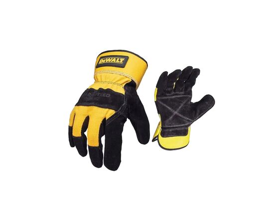 Защитные перчатки DeWALT разм. L/9, с кожаной ладонью и пальцами (DPG41L)