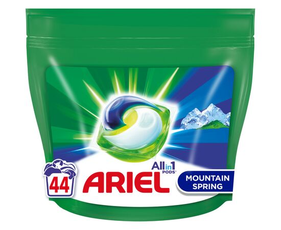 Капсули для прання Ariel Pods Все-в-1 Гірське джерело 44 шт. (8001090337108)
