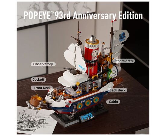 Конструктор Pantasy Popeye Пароход в поисках сокровищ (86402), изображение 2 Конструктор Pantasy Popeye Пароход в поисках сокровищ (86402), изображение 2