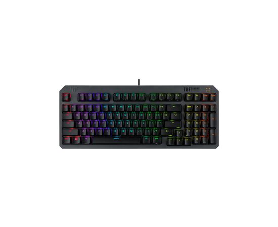 Клавіатура ASUS TUF Gaming K3 Gen II Opti-Mech RGB Red Switches USB UA Black (90MP0390-BKMA00)