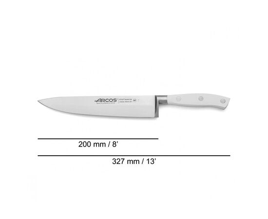Кухонний ніж Arcos Riviera White 200 мм (233624), зображення 6 Кухонний ніж Arcos Riviera White 200 мм (233624), зображення 6