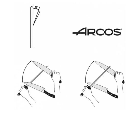 Мусат Arcos овальний 300 мм (279010), зображення 3 Мусат Arcos овальний 300 мм (279010), зображення 3