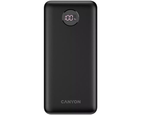 Батарея универсальная Canyon PB-2002 20000mAh, PD/20W, QC/3.0, Black (CNE-CPB2002B)