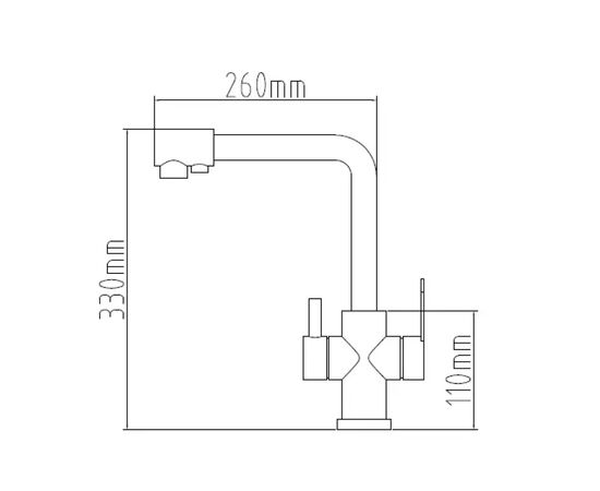 Смеситель Nett FG-33, изображение 2 Смеситель Nett FG-33, изображение 2