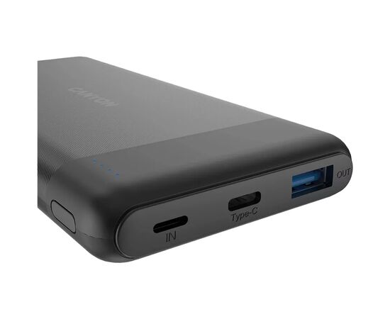 Батарея универсальная Canyon PB-109 10000 mAh PD/18W QC/3.0/20W Black (CNE-CPB1009B), изображение 3 Батарея универсальная Canyon PB-109 10000 mAh PD/18W QC/3.0/20W Black (CNE-CPB1009B), изображение 3