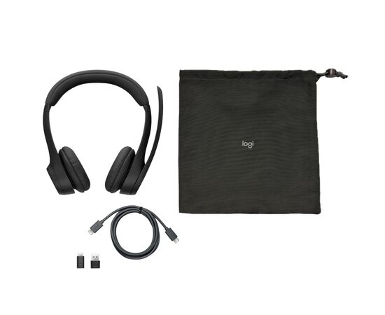 Наушники Logitech Zone 305 for Business Wireless/Bluetooth Teams Black (981-001451), изображение 7 Наушники Logitech Zone 305 for Business Wireless/Bluetooth Teams Black (981-001451), изображение 7