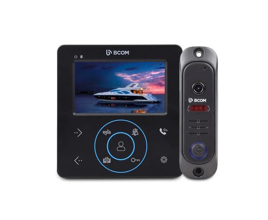 Комплект відеодомофона BCOM BD-480M Black Kit