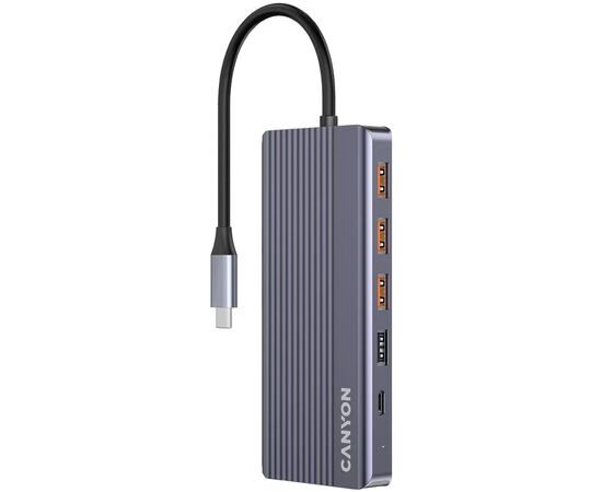 Порт-репликатор Canyon Docking Station DS-16 13 in 1 4k USB-C hub (CNS-TDS16), изображение 2 Порт-репликатор Canyon Docking Station DS-16 13 in 1 4k USB-C hub (CNS-TDS16), изображение 2