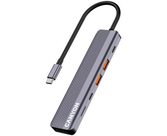 Порт-репликатор Canyon Docking Station DS-17 6 in 1 4k USB-C hub (CNS-TDS17), изображение 3 Порт-репликатор Canyon Docking Station DS-17 6 in 1 4k USB-C hub (CNS-TDS17), изображение 3