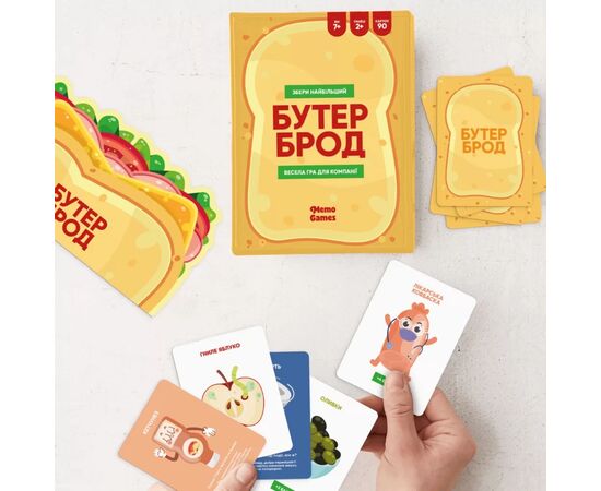 Настольная игра Memo Games Бутерброд (укр.) (0026-1), изображение 3 Настольная игра Memo Games Бутерброд (укр.) (0026-1), изображение 3