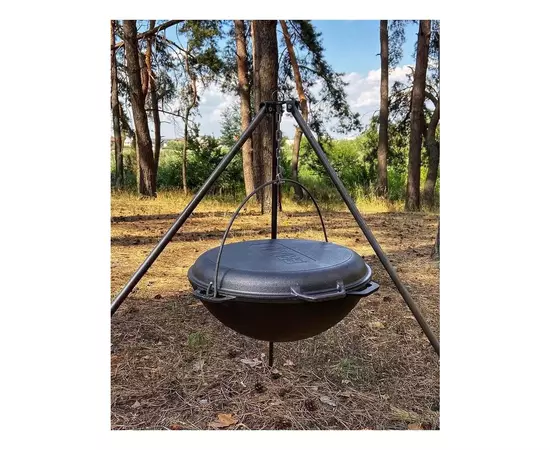 Котел туристический Brizoll чавунний азіатський з кришкою-сковородою 10 л (KA10-2), изображение 12 Котел туристический Brizoll чавунний азіатський з кришкою-сковородою 10 л (KA10-2), изображение 12