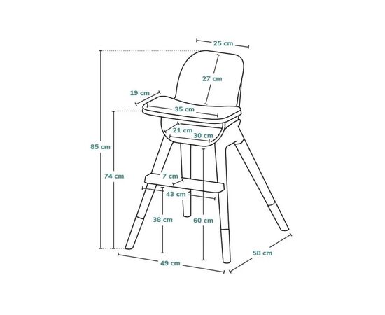 Стульчик для кормления Lionelo KOEN BEIGE SAND (LO-KOEN BEIGE SAND), изображение 12