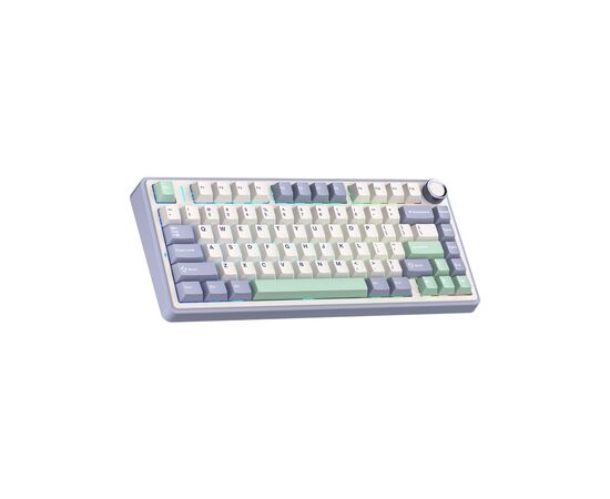 Клавиатура Aula F75 Gasket Greywood V3 switch Hot-Swap PBT Wireless/Bluetooth/USB White (6948391208640), изображение 2 Клавиатура Aula F75 Gasket Greywood V3 switch Hot-Swap PBT Wireless/Bluetooth/USB White (6948391208640), изображение 2