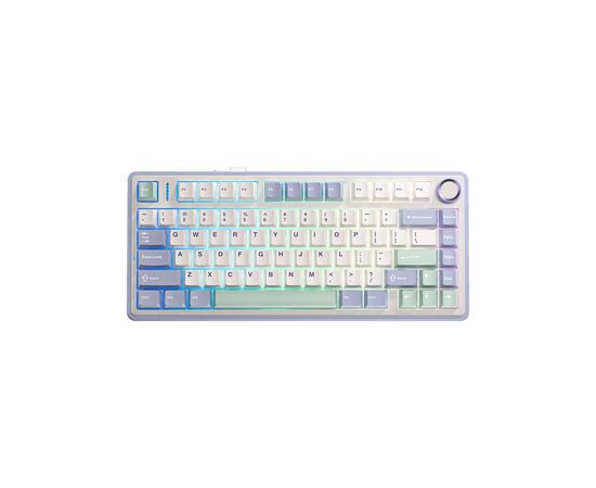 Клавиатура Aula F75 Gasket Greywood V3 switch Hot-Swap PBT Wireless/Bluetooth/USB White (6948391208640)