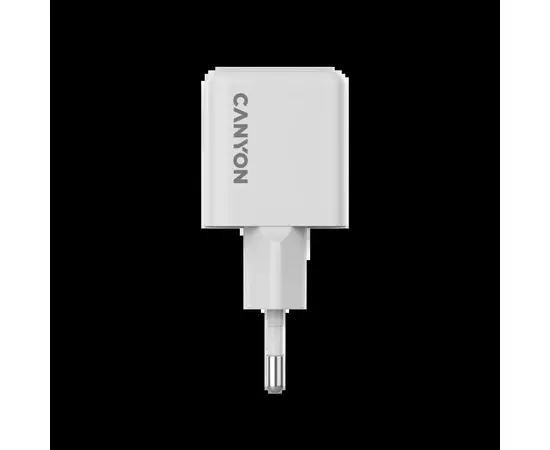 Зарядное устройство Canyon CU20AC GaN 20W 1xPD 1xQC EU White (CNS-CUW20AC), изображение 5 Зарядное устройство Canyon CU20AC GaN 20W 1xPD 1xQC EU White (CNS-CUW20AC), изображение 5