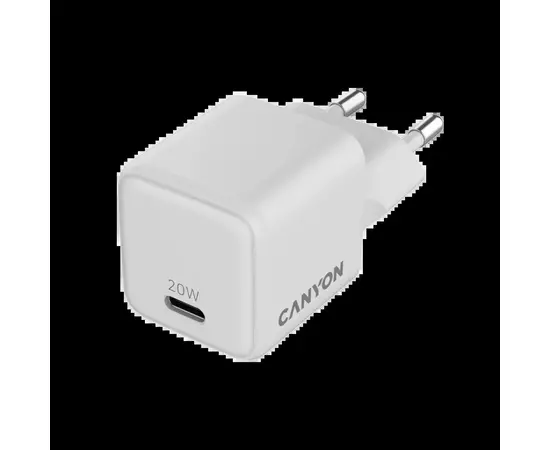 Зарядное устройство Canyon CU20C GaN 20W 1xPD EU White (CNS-CUW20C), изображение 5 Зарядное устройство Canyon CU20C GaN 20W 1xPD EU White (CNS-CUW20C), изображение 5