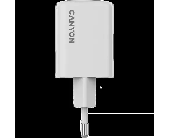 Зарядное устройство Canyon CU45AC GaN 45W 1xPD 1xQC EU White (CNS-CUW45AC), изображение 2 Зарядное устройство Canyon CU45AC GaN 45W 1xPD 1xQC EU White (CNS-CUW45AC), изображение 2