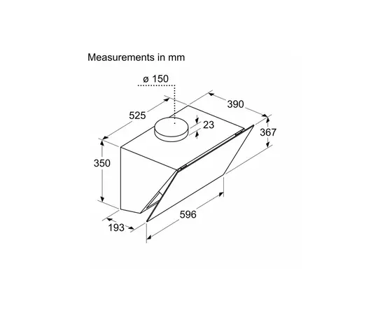 Вытяжка кухонная Bosch DWK66PJ60T, изображение 7 Вытяжка кухонная Bosch DWK66PJ60T, изображение 7