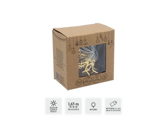 Гирлянда Chomik Звезды 3D 1.65 м 10 LED Теплый белый (5900779854109), изображение 6 Гирлянда Chomik Звезды 3D 1.65 м 10 LED Теплый белый (5900779854109), изображение 6