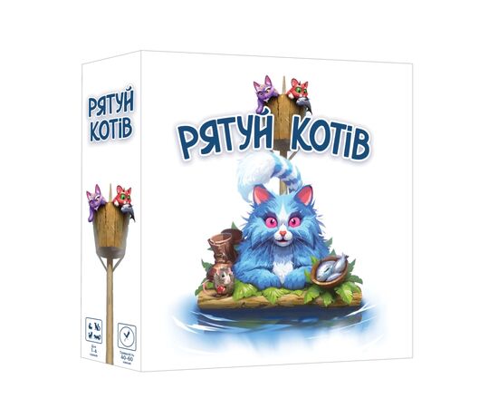 Настольная игра Geekach Games Спасай котов (Race to the Raft) (укр.) (GKCH208rt), изображение 10 Настольная игра Geekach Games Спасай котов (Race to the Raft) (укр.) (GKCH208rt), изображение 10