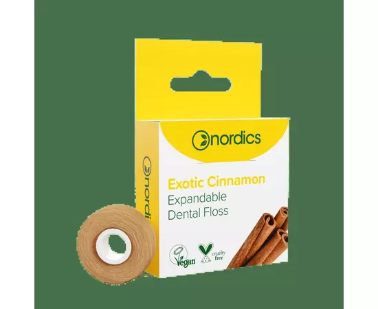 Зубная нить Nordics Expandable Dental Floss Exotic Cinnamon 30 м (3800500324111)