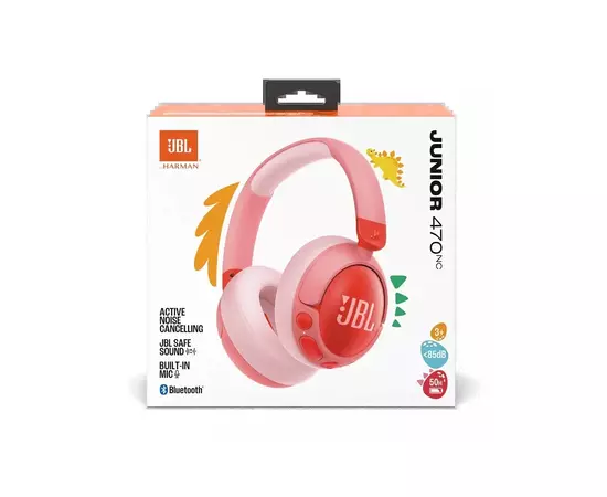 Наушники JBL JR 470 NC Pink (JBLJR470NCPIK), изображение 8 Наушники JBL JR 470 NC Pink (JBLJR470NCPIK), изображение 8