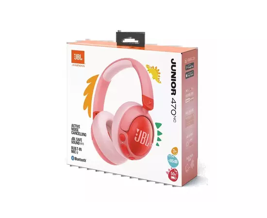 Наушники JBL JR 470 NC Pink (JBLJR470NCPIK), изображение 9 Наушники JBL JR 470 NC Pink (JBLJR470NCPIK), изображение 9
