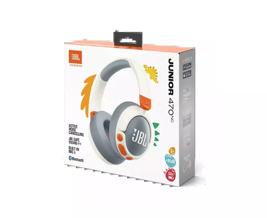 Наушники JBL JR 470 NC White (JBLJR470NCWHT), изображение 9 Наушники JBL JR 470 NC White (JBLJR470NCWHT), изображение 9
