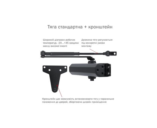 Доводчик двери Ryobi D-2055V BLACK, изображение 3 Доводчик двери Ryobi D-2055V BLACK, изображение 3